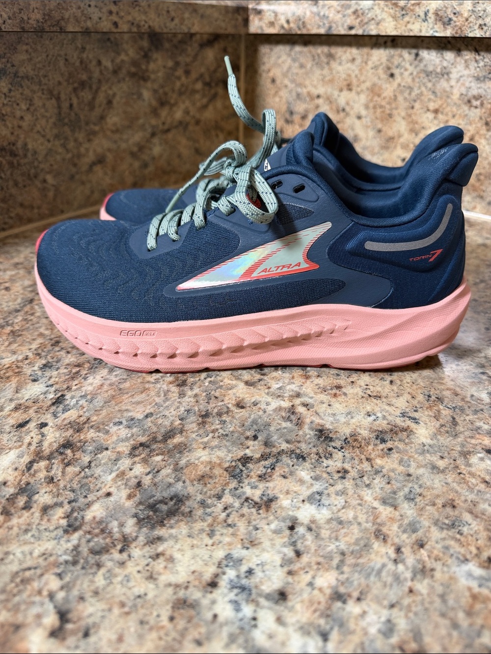 Altra Torin 7 Women's Navy Blue and Pink Running Sneakers - Picture 6 of 11